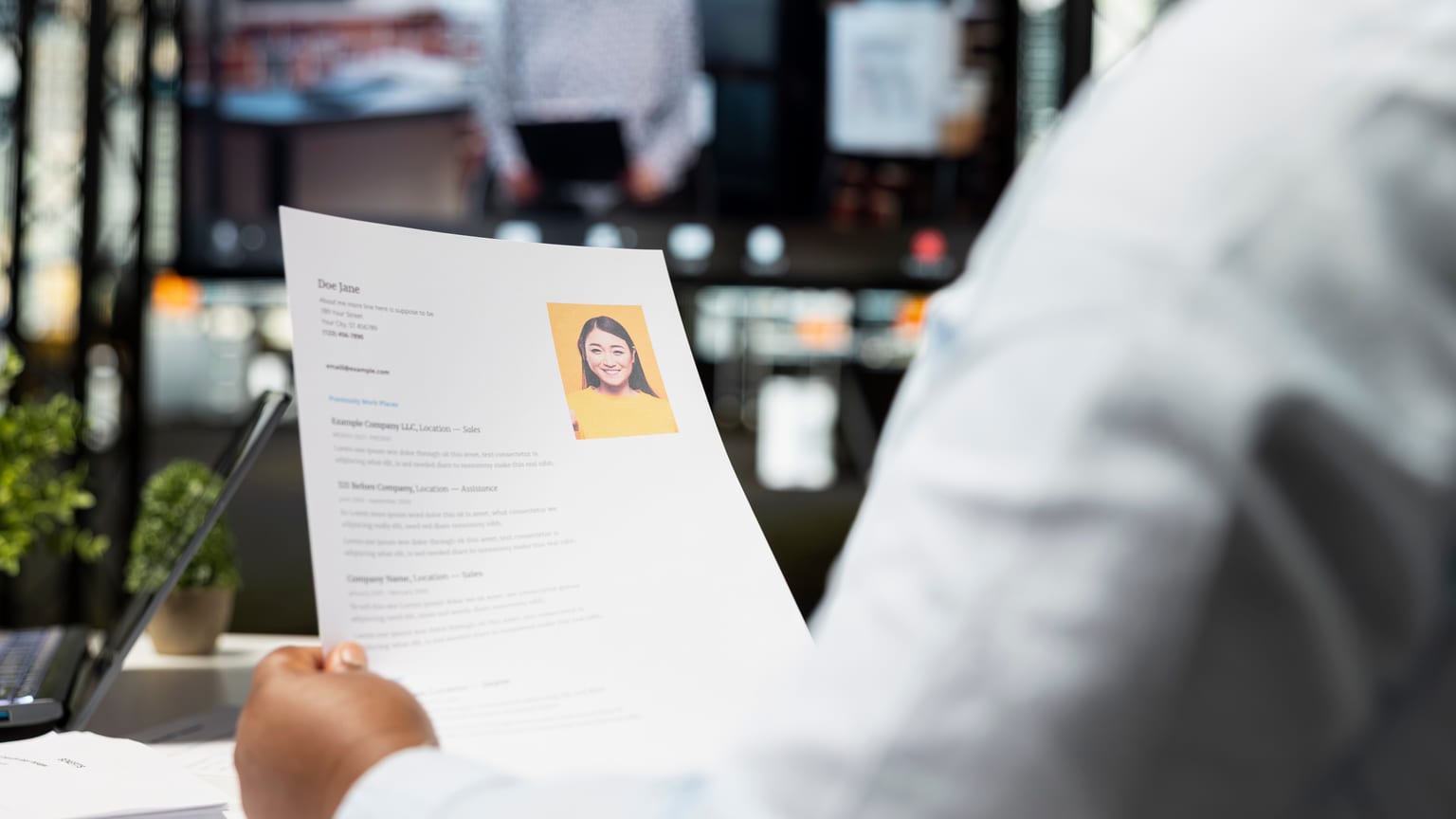 A recruiter running an interview over a video call — working in Slovakia as a foreigner